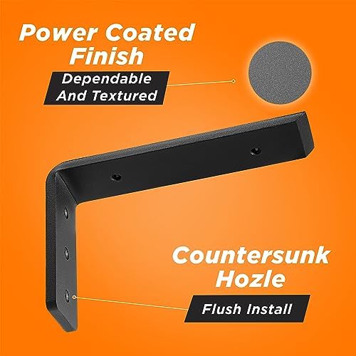 batoda 10” countertop support steel brackets (2 pcs) shown in use