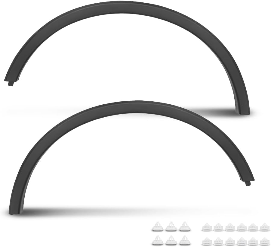 Front Left & Right Side Wheel Arch Molding Compatible with Buick Encore 2013 2014 2015 2016 2017 2018 2019 2020 2021 2022 95275468, 95275469 Black