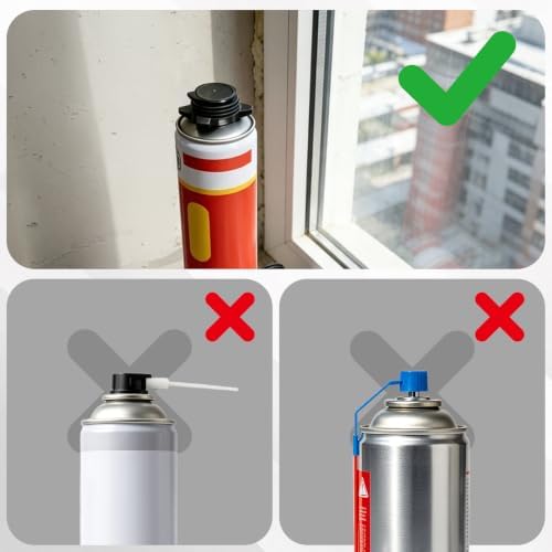 shall 2-pack professional expanding foam spray gun, front angle view