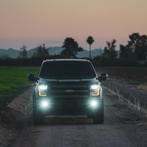 rigid industries d-series pro led light pods flood, side view