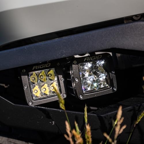 rigid industries d-series pro led light pods flood, front angle view