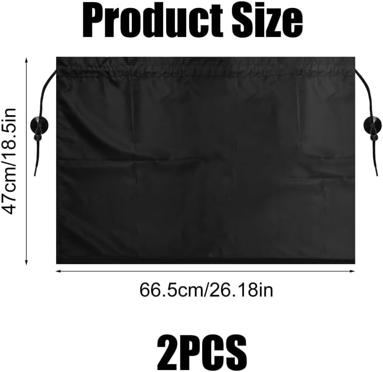 2 Packs Car Window Curtains for Ford Ecosport 2018-2022 2023, Automotive Side Window Sun Shades Privacy Blackout Protection Camping