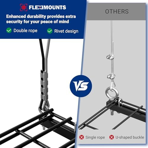 fleximounts gl1 overhead garage lifting storage rack, 4x4 on a desk or shelf