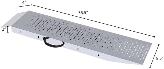 Loading Ramps - Set of Two 35.5-Inch Ramps for ATVs, Motorcycles, Mowers, Carts, and More - 1200lb Combined Capacity Shed Ramp Set by Stalwart