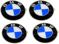BMW Wheel Center Cap Emblems (4) OEM 64.5mm E46 E60 E90 E92; 36136767550