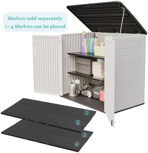 zzm large outdoor storage shed, 48 cu ft, view 9