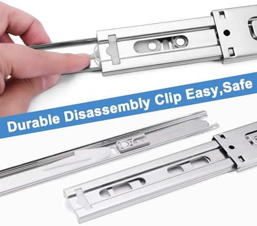 14 inch drawer slides 4 pairs (8pcs) soft, close-up detail