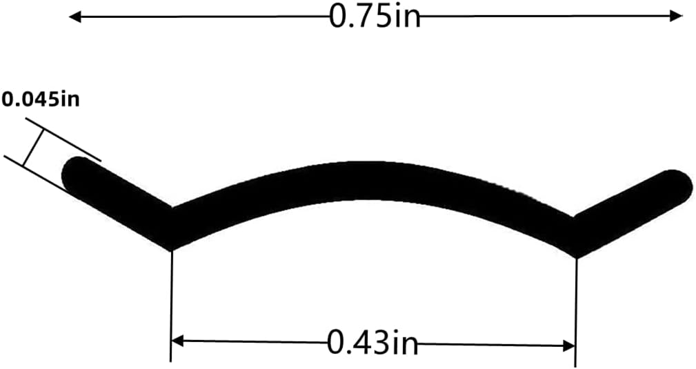 3/4" RV Vinyl Trim Molding Insert Black for RV Camper Travel Trailer Screw Cover Gutter Corner Channel Outside Seam roof Edge Track Heavy Duty Trim(25 ft)