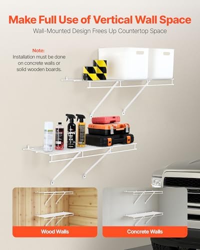 vevor wire shelf kit, 3 ft, set of on a desk or shelf