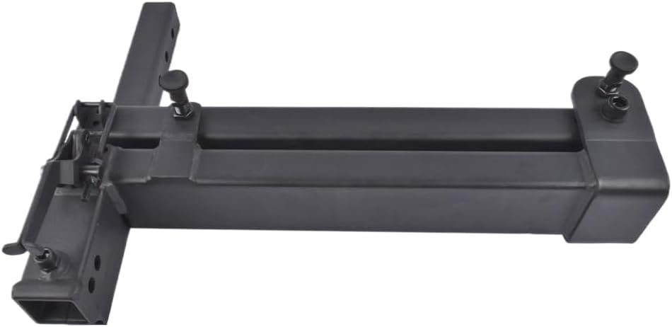 AP03 Swing Away Hitch Adapter with 320 Pound Load Capacity and 90 Degree Swing Arm Black for Trailer Hitches Compatible with Standard Receiver Hitches
