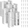 hicarer 16 pcs aluminum vinyl fence brackets with, main product view