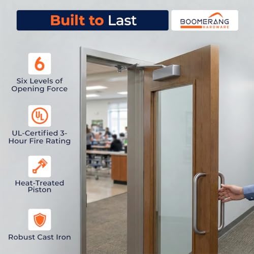 boomerang d9016 extra heavy-duty designer auto commercial door on a desk or shelf