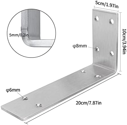 yumore countertop support bracket, heavy duty 5mm l, package contents