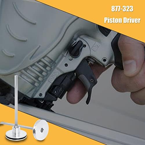 877-323 piston driver compatible with hitachi framing nailer shown in use