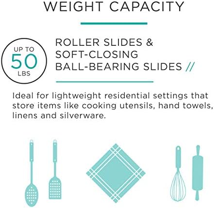 liberty d68822c-w-ts 22-inch bottom mount drawer slide (pack, view 10