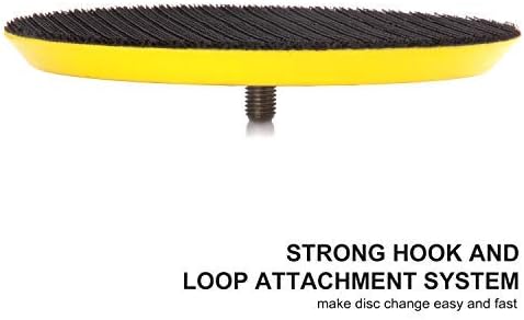 CASOMAN 5-Inch DA Polisher & Sander Pad - Hook & Loop Face - Random Orbital Backing Plate, 5/16''-24 Threads, 2 PCS Set
