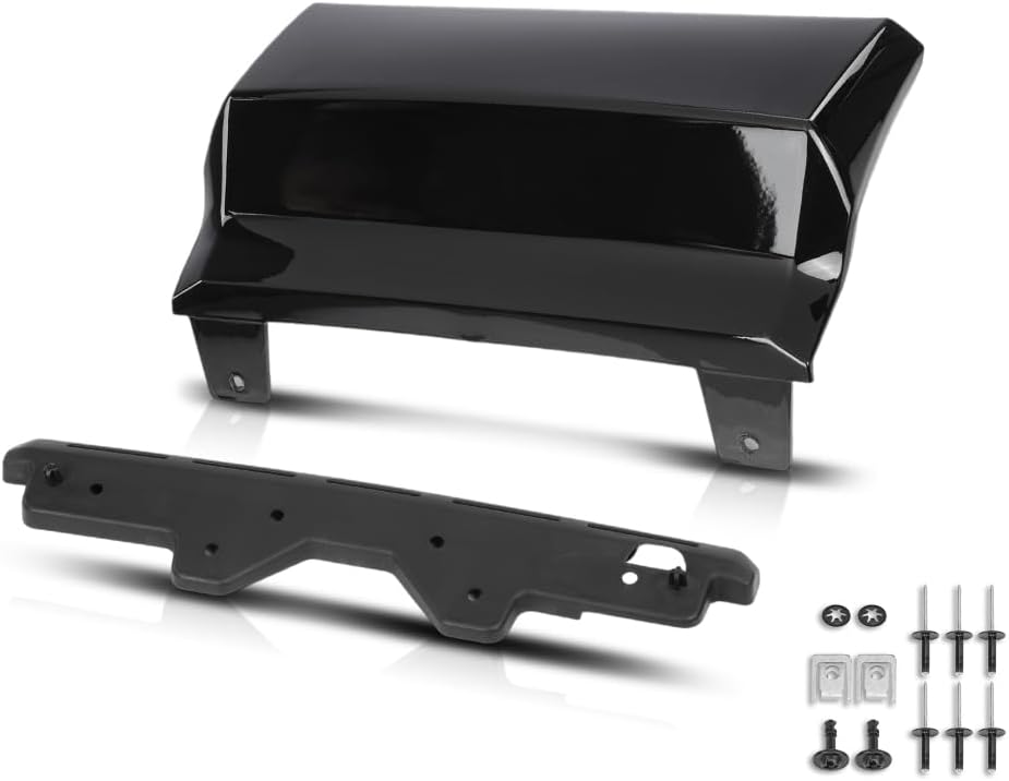 Rear Bumper Trailer Hitch Cover Compatible with Chevy Suburban/Tahoe 2015-2020 84025053, 23139222, 23139230 Black