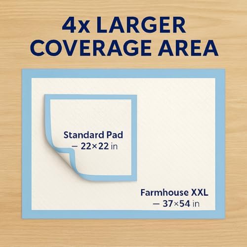 pee pads for dogs extra large 37x54 xxxl, front angle view