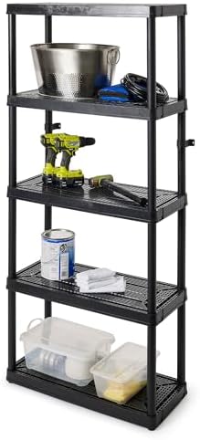 gracious living 5 shelf fixed height ventilated medium, front angle view