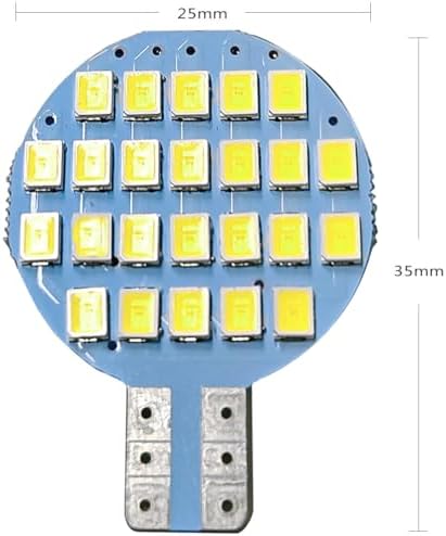 GRV 10x T10 DC12V 2 Watt LED Light Bulb 921 194 192 C921 24-2835 SMD Super Bright Lamp Replacement Bulbs,RV Camper Light Bulb,Marine,Boat Ceiling Dome Interior Lights, Cool White(2nd Generation)