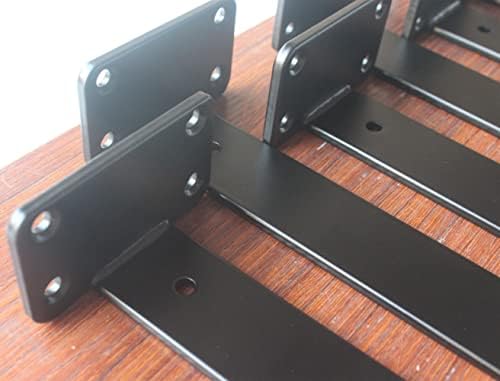 9 inch black hidden l shelf bracket (1/5 on a desk or shelf