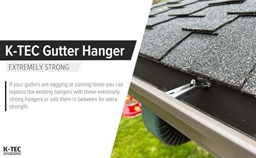 hidden gutter hangers 5 inch with a pre-inserted showing dimensions