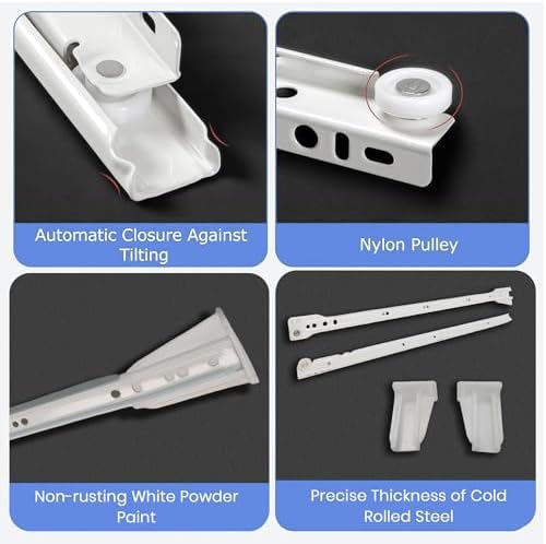 22 inch euro slides, pack of 2, for, package contents