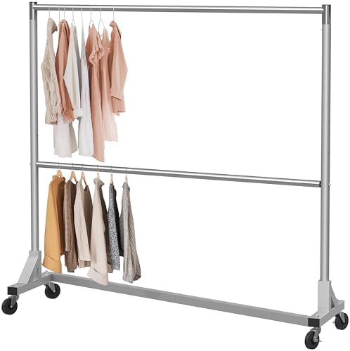 simple houseware commercial grade z-base double rod garment, main product view