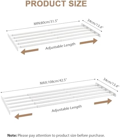 closet shelf & rod expandable, wall mounted easy, close-up detail