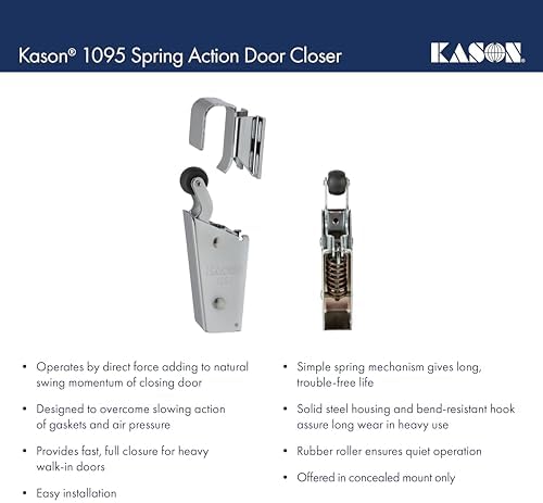 kason 1095 spring action door closer, 11095000013 on a desk or shelf