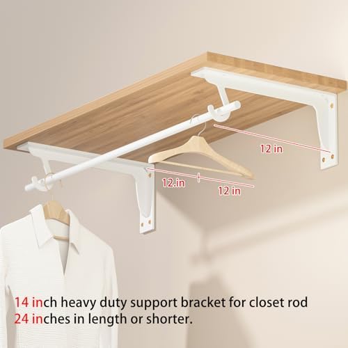 13.5x5.6 in heavy duty closet rod support bracket, package contents