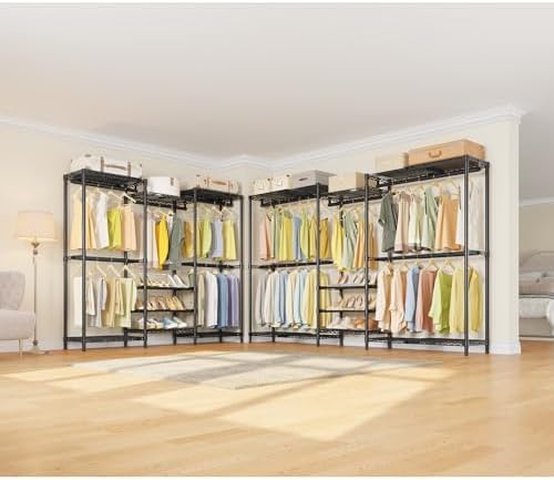 vipek x3s expandable closet system, heavy duty freestanding, side view