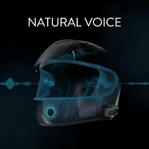 Cardo PACKTALK Edge Motorcycle Bluetooth Communication System Headset Interco...