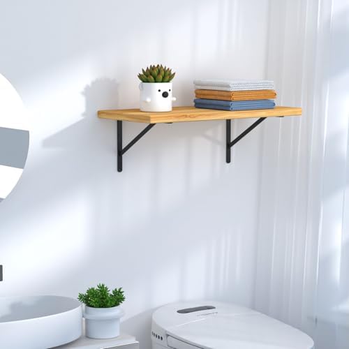 l12 x h 8" black heavy duty shelf showing dimensions