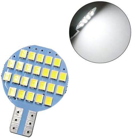 GRV 10x T10 DC12V 2 Watt LED Light Bulb 921 194 192 C921 24-2835 SMD Super Bright Lamp Replacement Bulbs,RV Camper Light Bulb,Marine,Boat Ceiling Dome Interior Lights, Cool White(2nd Generation)