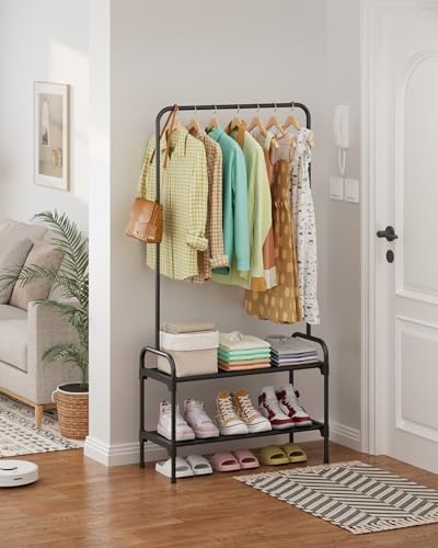 sakugi clothes rack 2-tier shoe organizer, metal, 29.3x12.5x59.6, view 9