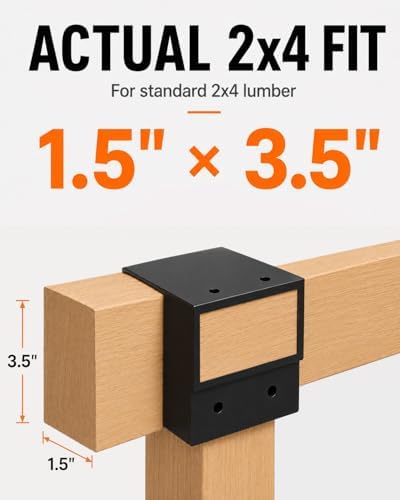 workbench bracket kit 2x4 heavy-duty steel 3-way corner shown in use
