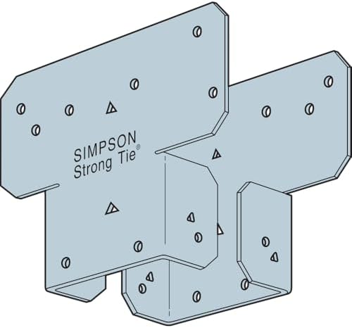 simpson strong-tie ac4 ac galvanized adjustable post cap showing dimensions