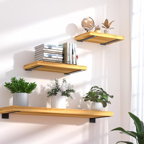 16 inch black hidden l shelf bracket (1/5 showing dimensions