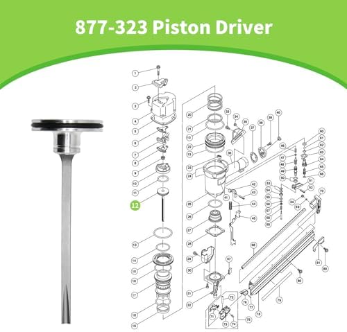 877-323 885-915 aftermarket nail gun piston driver for, package contents