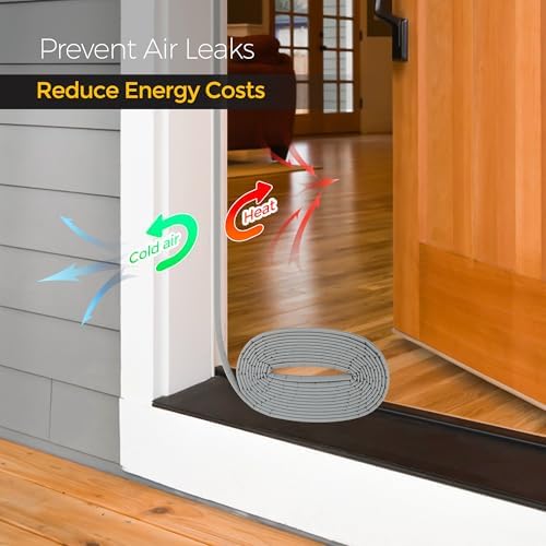 ravinte weather stripping door seal, q-shaped kerf foam, close-up detail