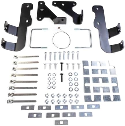 Husky Towing 33204 Fifth Wheel Trailer Hitch Mount Kit 4‑Piece Custom Bracket for ISR Rails, Bolt‑On No Drill, Hardware Included