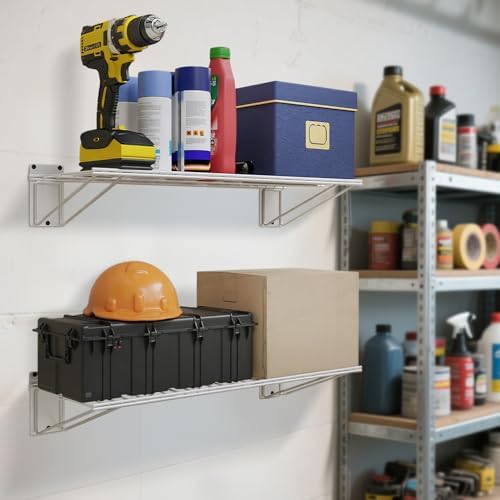 wall shelf 24'' x 11'', white wall mounted, main product view