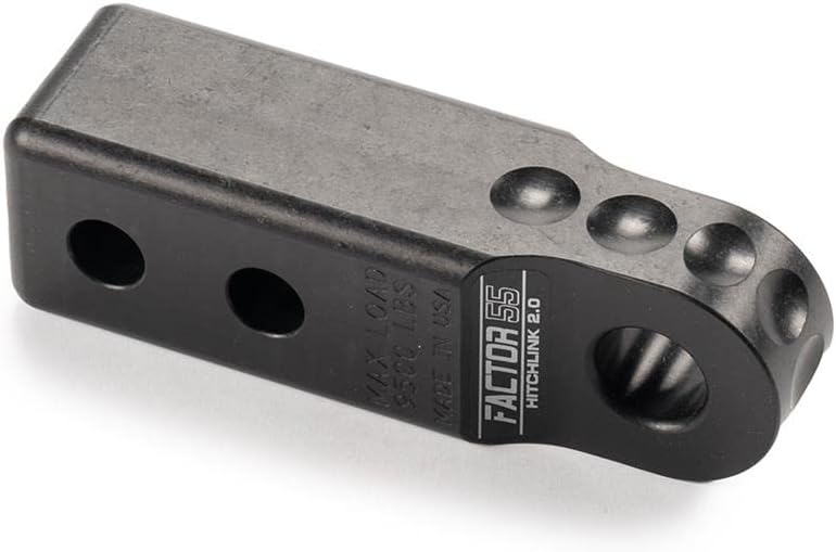 Factor 55 00020-04 Hitchlink 2.0 Rated at 9500 lb Ultimate Failure at 51,000 lb Convert Your Vehicles Hitch Receiver into a Recovery Point. Ideal for 4x4 Off Road Adventures – Black