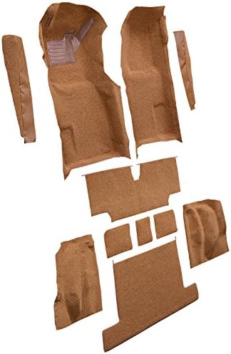 Replacement Auto Carpet Floor Liner - Molded Cutpile - fits 1976-1976 Chevrolet Corvette Complete with Pad (Saddle)