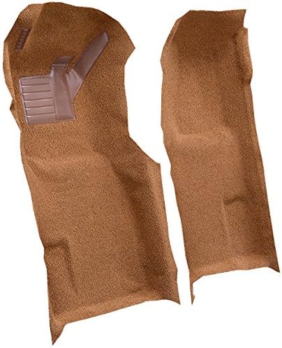 Molded Cutpile Front Carpet Flooring - fits 1971-1977 Chevrolet Corvette Automatic Front with Pad (Dark Gray)