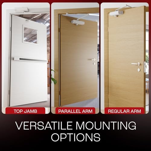 primeware dc-600 adjustable automatic door closers for home, side view