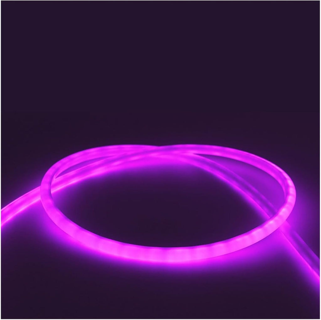 5m 2835 10 * 10MM semicircular neon Tube Light with 120 Lights Single Light Single Cut Light bar Engineering Decoration(5700K Cool White)