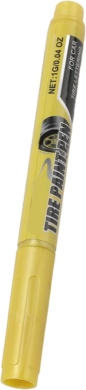 Yellow Tire Marker for Easy and Effective Repair of Car Tires, 6 Pieces, Weather