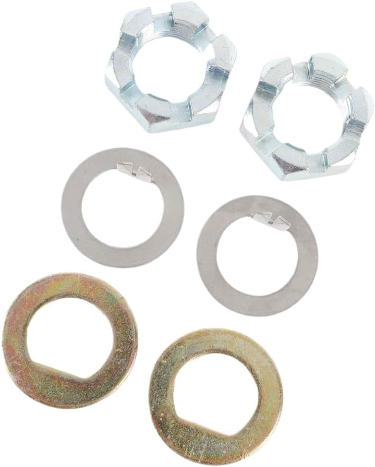 6 Pcs Trailer Axle Hub Nut and Washer Kit K7133500 Compatible with EZ Lube Axles Produced Before June 2002
